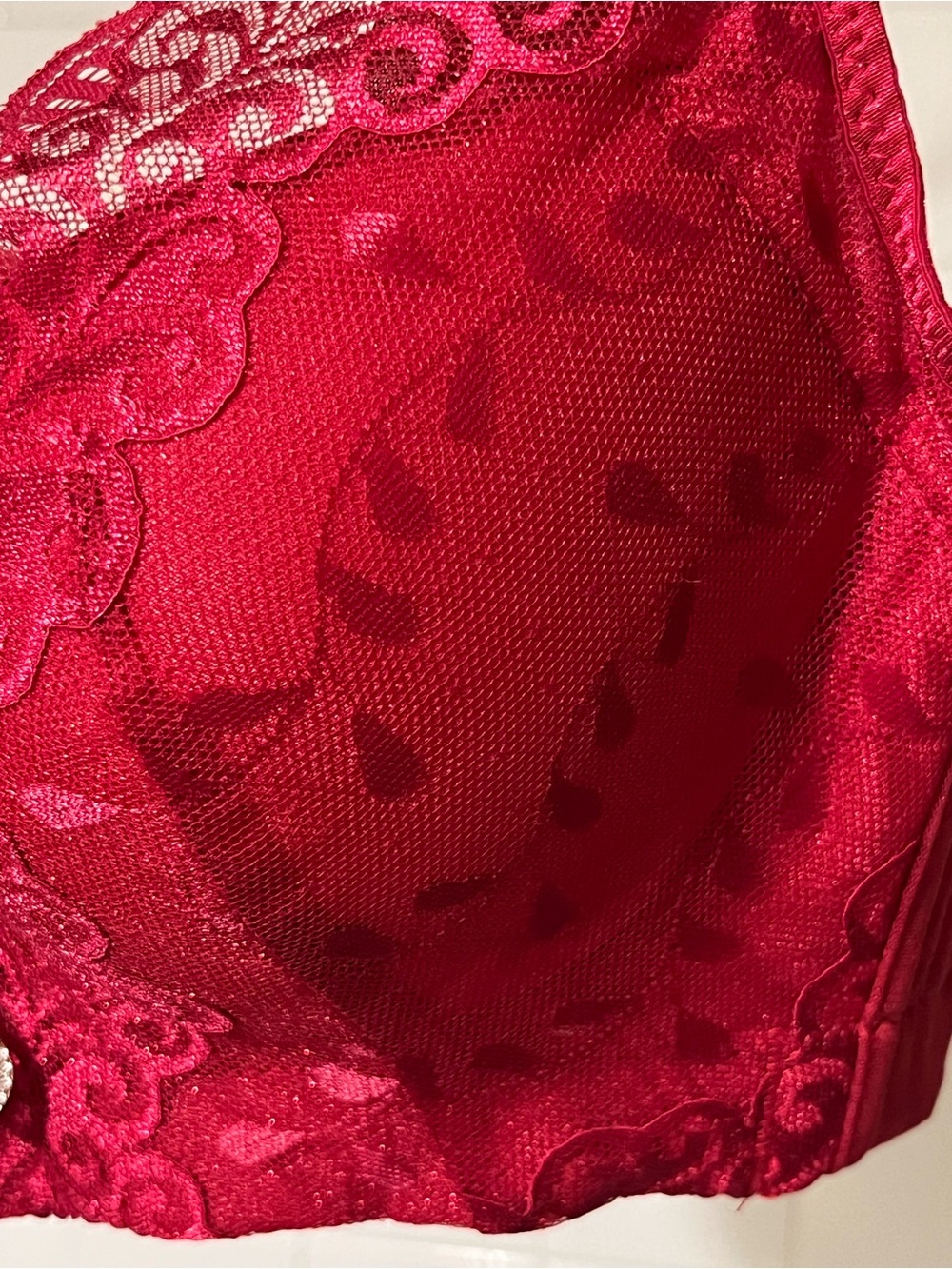 Lace Push-Up Bra Duo - Red & Navy Bundle - Picture 12 of 15
